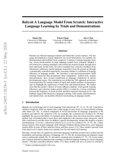 Babysit A Language Model From Scratch: Interactive Language Learning by Trials and Demonstrations