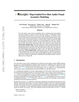 MAGIC: Map-Guided Few-Shot Audio-Visual Acoustics Modeling