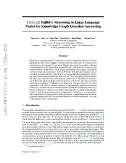 FiDeLiS: Faithful Reasoning in Large Language Model for Knowledge Graph Question Answering