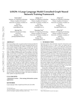 LOGIN: A Large Language Model Consulted Graph Neural Network Training
  Framework