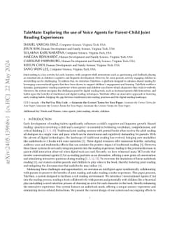 TaleMate: Exploring the use of Voice Agents for Parent-Child Joint
  Reading Experiences