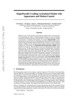 MagicPose4D: Crafting Articulated Models with Appearance and Motion Control
