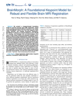 BrainMorph: A Foundational Keypoint Model for Robust and Flexible Brain
  MRI Registration