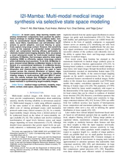 I2I-Mamba: Multi-modal medical image synthesis via selective state space
  modeling