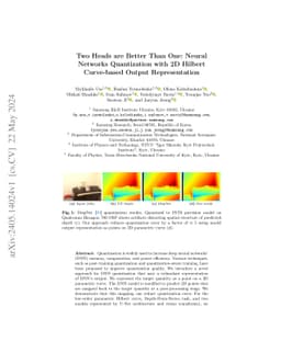 Two Heads are Better Than One: Neural Networks Quantization with 2D
  Hilbert Curve-based Output Representation