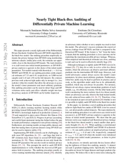 Nearly Tight Black-Box Auditing of Differentially Private Machine
  Learning