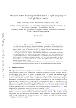 One-shot Active Learning Based on Lewis Weight Sampling for Multiple
  Deep Models