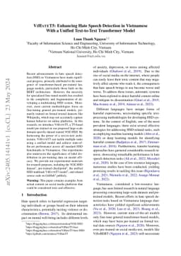 ViHateT5: Enhancing Hate Speech Detection in Vietnamese With A Unified
  Text-to-Text Transformer Model