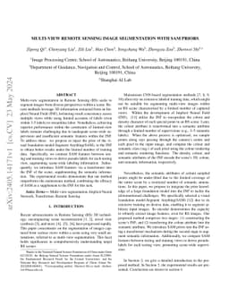 Multi-view Remote Sensing Image Segmentation With SAM priors