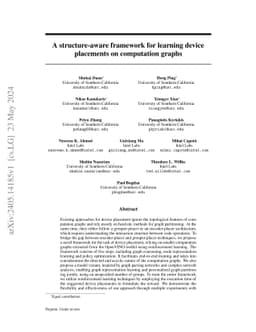 A Structure-Aware Framework for Learning Device Placements on Computation Graphs