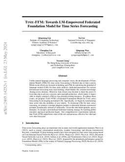 Time-FFM: Towards LM-Empowered Federated Foundation Model for Time
  Series Forecasting