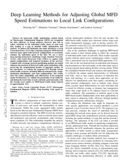 Deep Learning Methods for Adjusting Global MFD Speed Estimations to
  Local Link Configurations