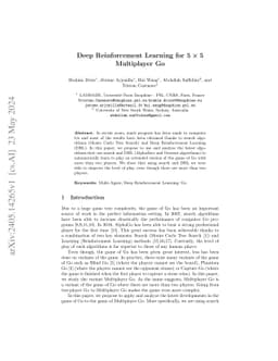 Deep Reinforcement Learning for 5*5 Multiplayer Go