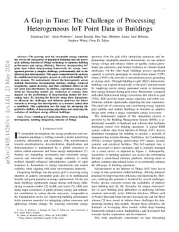 A Gap in Time: The Challenge of Processing Heterogeneous IoT Point Data
  in Buildings