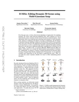 D-MiSo: Editing Dynamic 3D Scenes using Multi-Gaussians Soup