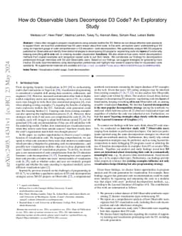How do Observable Users Decompose D3 Code? An Exploratory Study