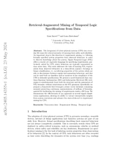 Retrieval-Augmented Mining of Temporal Logic Specifications from Data