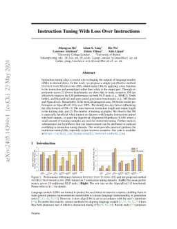 Instruction Tuning With Loss Over Instructions
