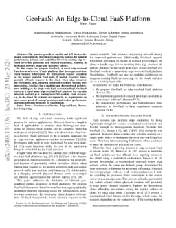 GeoFaaS: An Edge-to-Cloud FaaS Platform