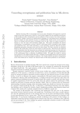 Unraveling overoptimism and publication bias in ML-driven science
