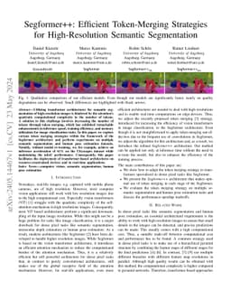 Segformer++: Efficient Token-Merging Strategies for High-Resolution
  Semantic Segmentation