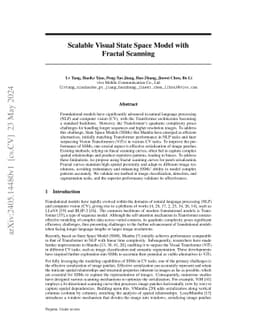 Scalable Visual State Space Model with Fractal Scanning