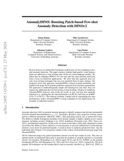 AnomalyDINO: Boosting Patch-based Few-shot Anomaly Detection with DINOv2