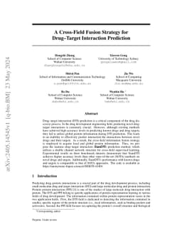 A Cross-Field Fusion Strategy for Drug-Target Interaction Prediction