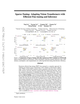 Sparse-Tuning: Adapting Vision Transformers with Efficient Fine-tuning
  and Inference