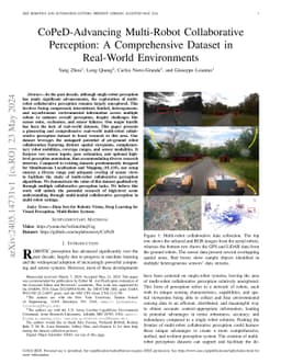 CoPeD-Advancing Multi-Robot Collaborative Perception: A Comprehensive
  Dataset in Real-World Environments