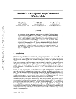 Semantica: An Adaptable Image-Conditioned Diffusion Model