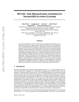 DETAIL: Task DEmonsTration Attribution for Interpretable In-context
  Learning