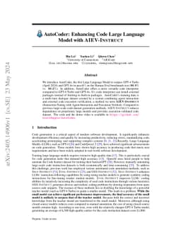AutoCoder: Enhancing Code Large Language Model with
  \textsc{AIEV-Instruct}