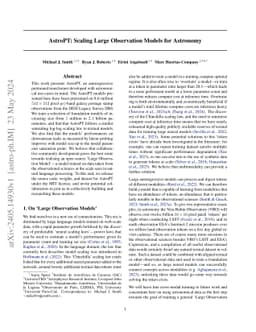 AstroPT: Scaling Large Observation Models for Astronomy