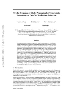 Credal Wrapper of Model Averaging for Uncertainty Estimation in Classification