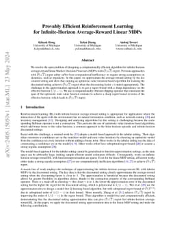 Reinforcement Learning for Infinite-Horizon Average-Reward Linear MDPs via Approximation by Discounted-Reward MDPs