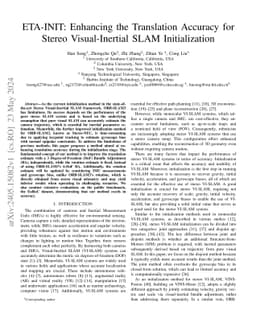 Advancements in Translation Accuracy for Stereo Visual-Inertial
  Initialization