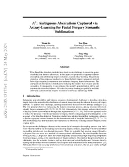A3:Ambiguous Aberrations Captured via Astray-Learning for Facial Forgery
  Semantic Sublimation