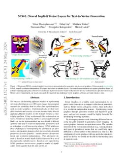 NIVeL: Neural Implicit Vector Layers for Text-to-Vector Generation