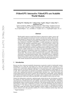 iVideoGPT: Interactive VideoGPTs are Scalable World Models