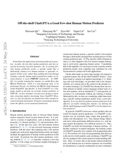 Off-the-shelf ChatGPT is a Good Few-shot Human Motion Predictor