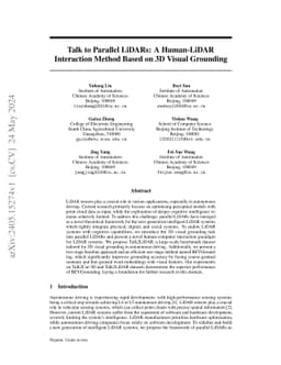 Talk to Parallel LiDARs: A Human-LiDAR Interaction Method Based on 3D
  Visual Grounding