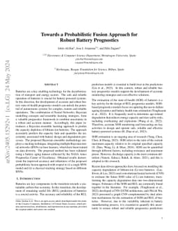 Towards a Probabilistic Fusion Approach for Robust Battery Prognostics