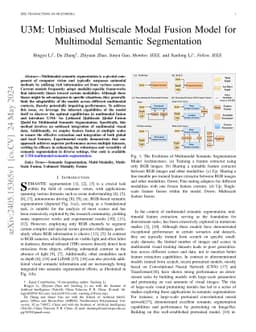 U3M: Unbiased Multiscale Modal Fusion Model for Multimodal Semantic
  Segmentation