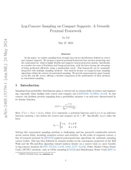 Log-Concave Sampling on Compact Supports: A Versatile Proximal Framework