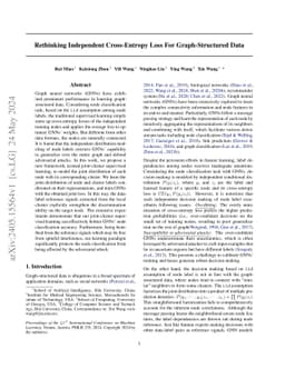 Rethinking Independent Cross-Entropy Loss For Graph-Structured Data