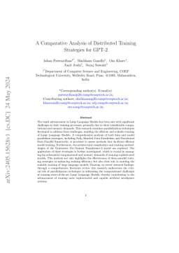 A Comparative Analysis of Distributed Training Strategies for GPT-2
