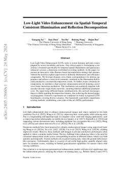 Low-Light Video Enhancement via Spatial-Temporal Consistent Illumination
  and Reflection Decomposition