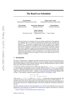 The Road Less Scheduled