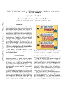 Chain-of-Thought Prompting for Demographic Inference with Large
  Multimodal Models